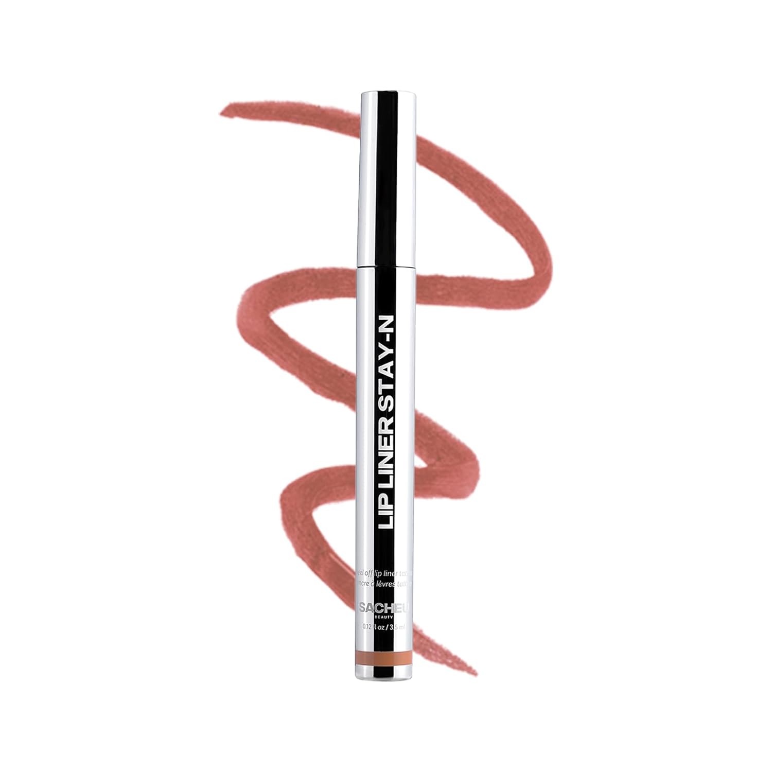 Lip Liner Stay-N Peel off Lip Stain — Long Lasting Matte Lip Tattoo Transfer Proof Lipstain Infused with Hyaluronic Acid & Vitamin E for All Skin Types — Vegan & Cruelty-Free, P-Inked